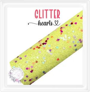 ∙ Sequin Sprinkle Heart Glitter  ∙  Lemon Yellow  ∙