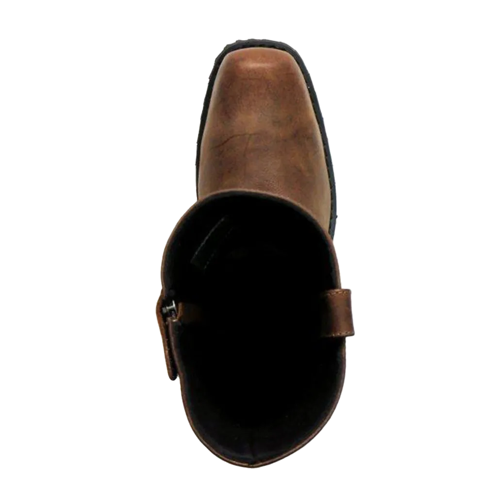 11-Inch Harness Boots in Rust Brown