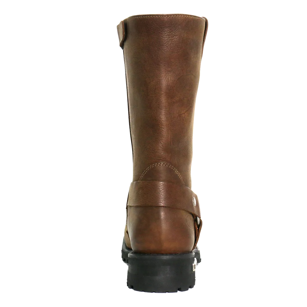 11-Inch Harness Boots in Rust Brown