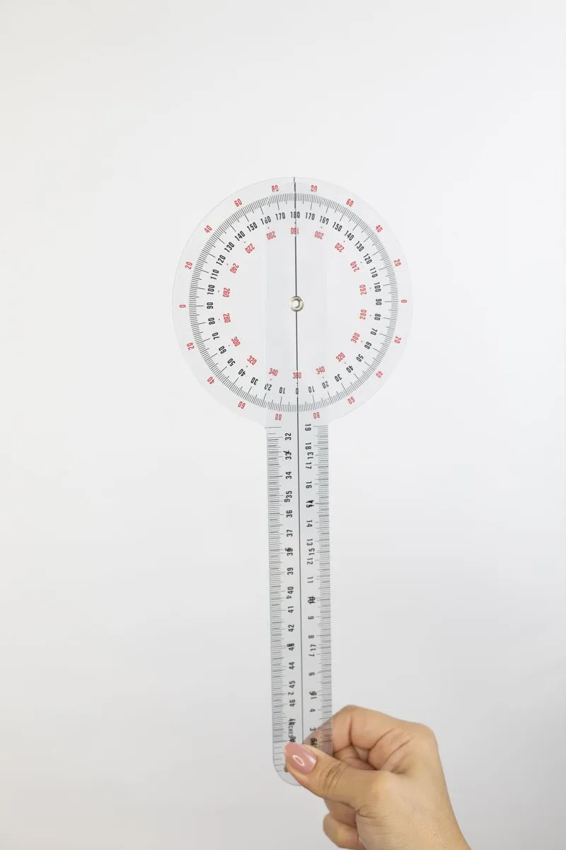 12 Inch Transparent Goniometer
