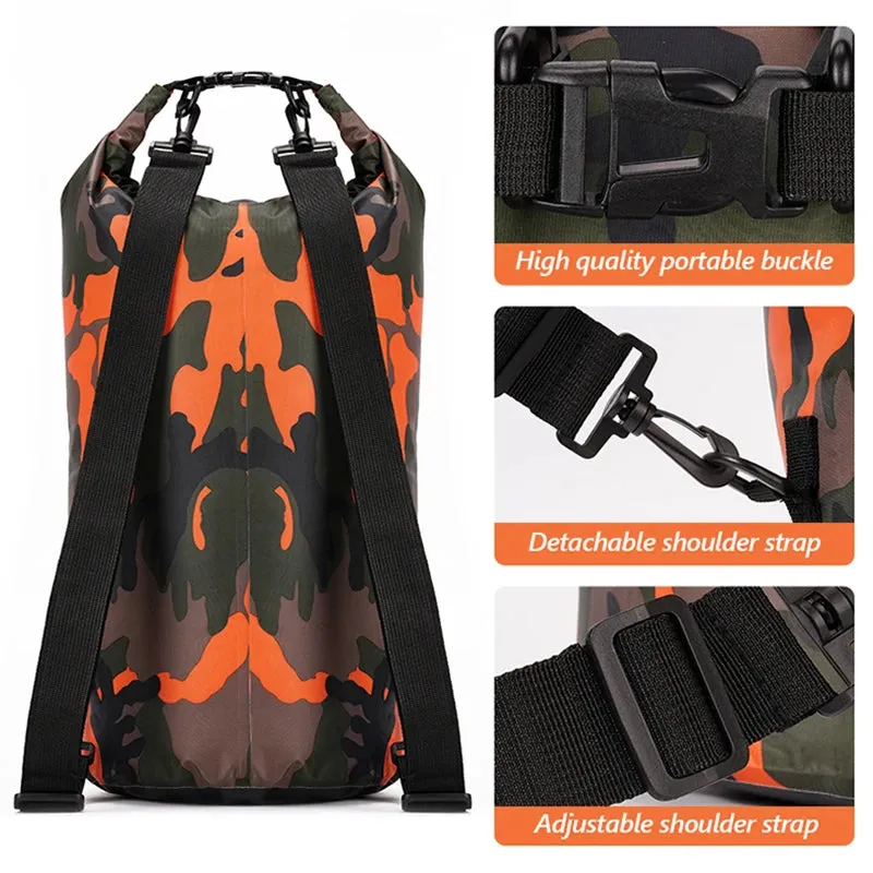 30L & 15L Waterproof Dry Bag Backpack with Wet/Dry Separation Pocket – Durable Outdoor Gear for Kayaking, Boating, Swimming & Water Sports