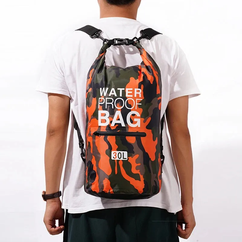 30L & 15L Waterproof Dry Bag Backpack with Wet/Dry Separation Pocket – Durable Outdoor Gear for Kayaking, Boating, Swimming & Water Sports