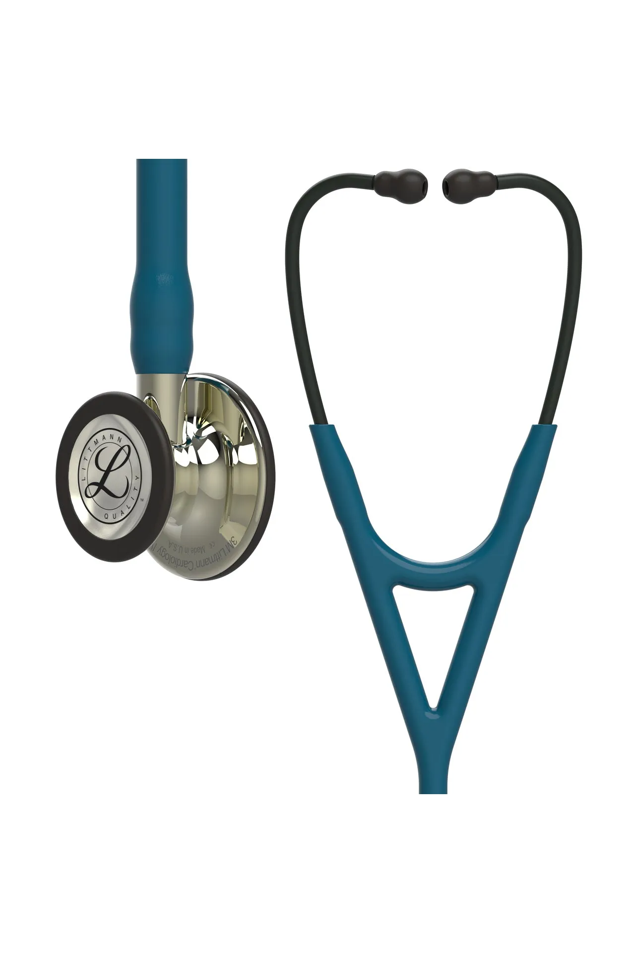 3M™ Littmann® Cardiology IV™ Diagnostic Stethoscope, Champagne-Finish Chestpiece, Caribbean Tube, Stem and Headset, 27 inch, 6190