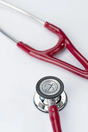 3M™ Littmann® Cardiology IV™ Diagnostic Stethoscope, Mirror-Finish Chestpiece and Stem, Burgundy Tube, Stainless Headset, 27 inch, 6170