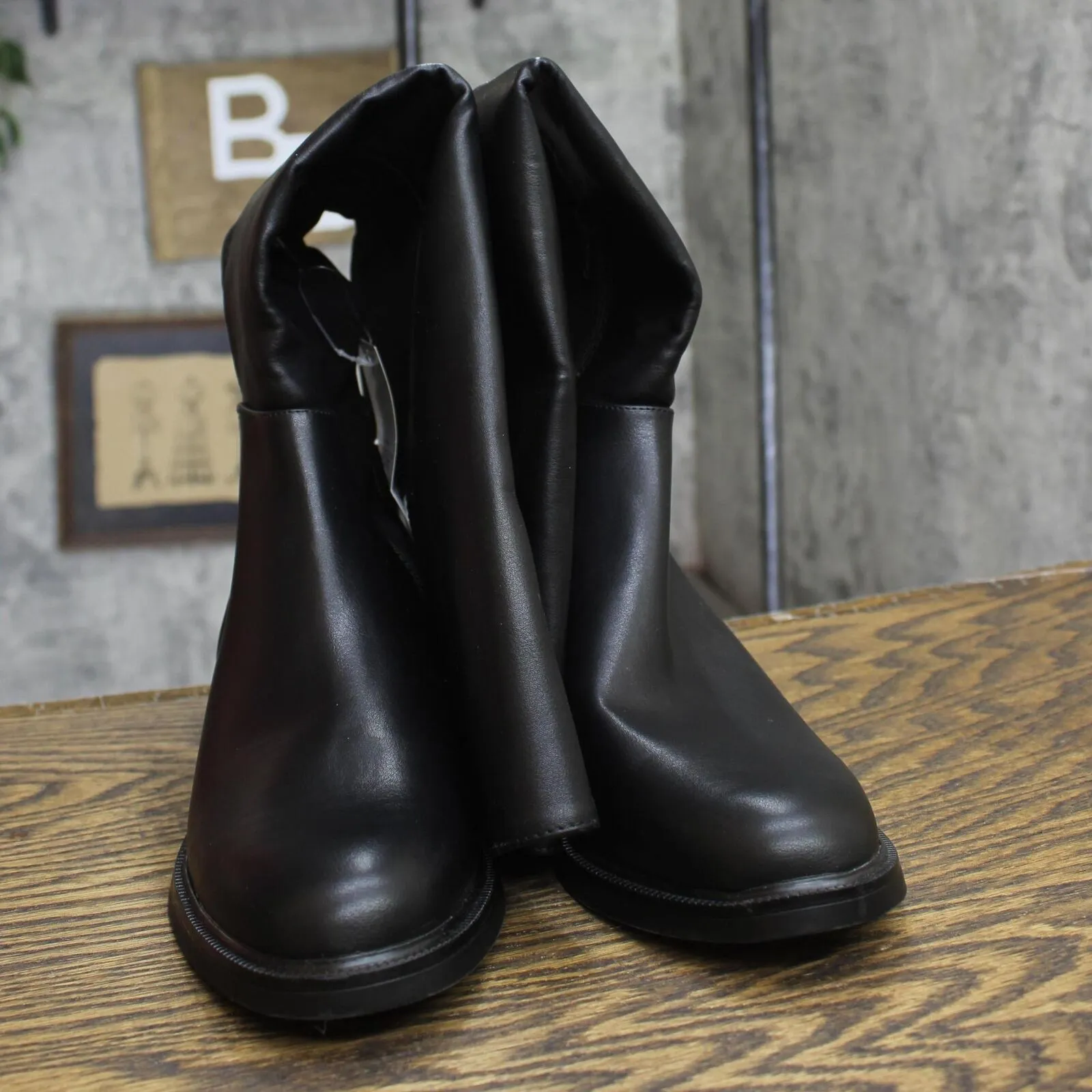 A New Day Womens Hope Wide Calf Tall Boots 90974972 Black 7M-WC