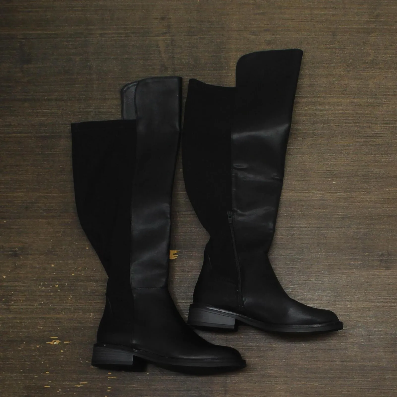 A New Day Womens Hope Wide Calf Tall Boots 90974972 Black 7M-WC
