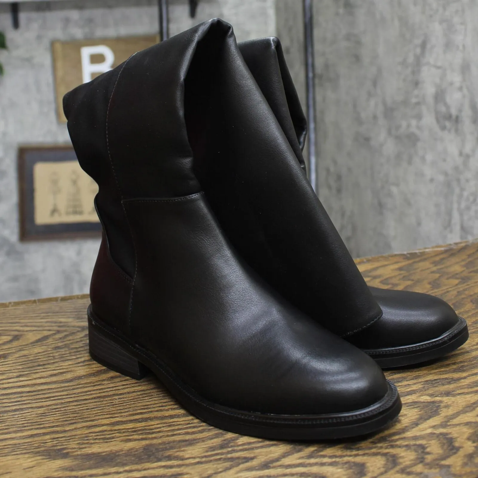 A New Day Womens Hope Wide Calf Tall Boots 90974972 Black 7M-WC