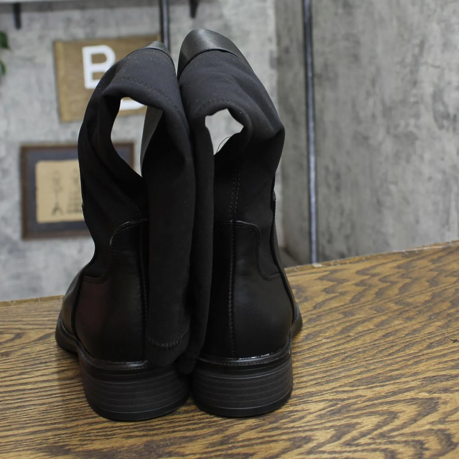 A New Day Womens Hope Wide Calf Tall Boots 90974972 Black 7M-WC