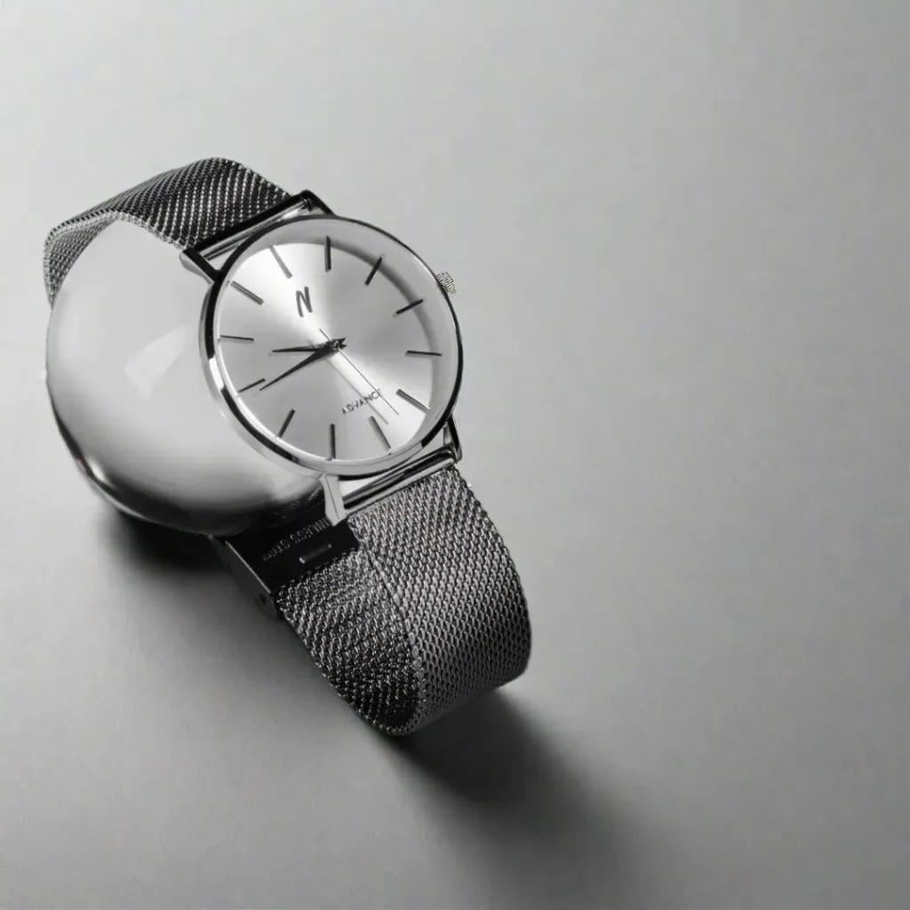 Advance Chrome 36MM Unisex Mesh Watch In Silver