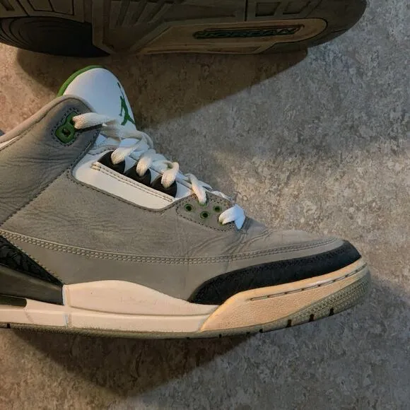 Air Jordan 3 Retro Chlorophyll Mens Size 11.5 Sneakers * Read Description *