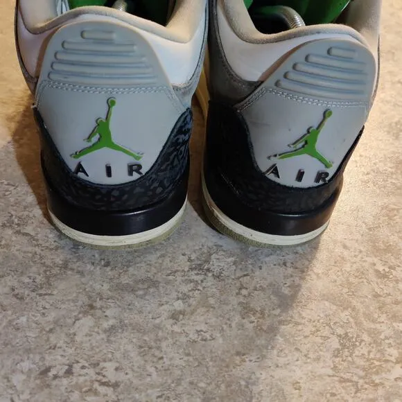 Air Jordan 3 Retro Chlorophyll Mens Size 11.5 Sneakers * Read Description *