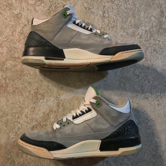 Air Jordan 3 Retro Chlorophyll Mens Size 11.5 Sneakers * Read Description *