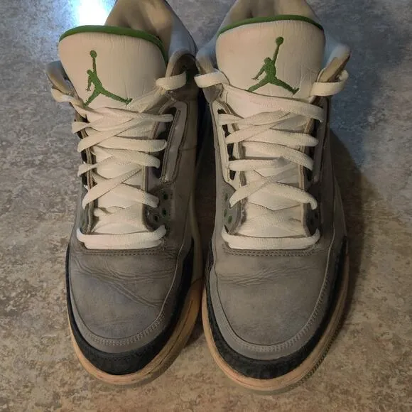 Air Jordan 3 Retro Chlorophyll Mens Size 11.5 Sneakers * Read Description *