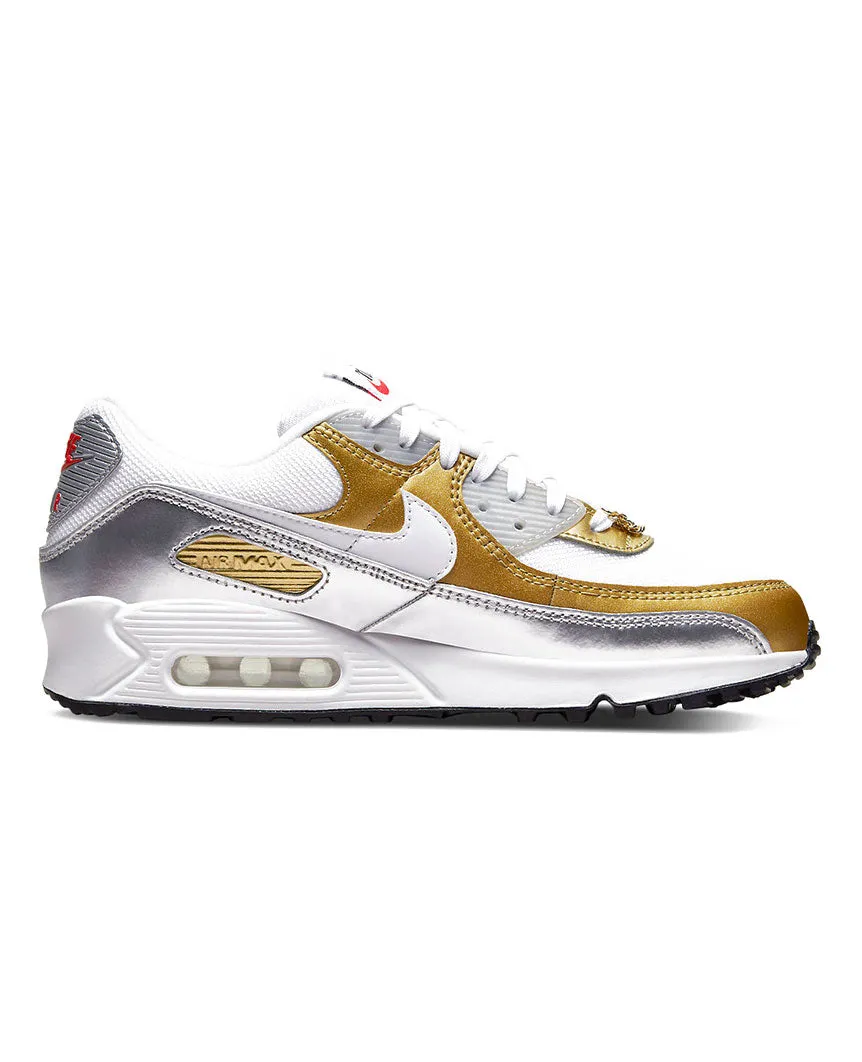 Air Max 90 SE  Womens  Gold Silver