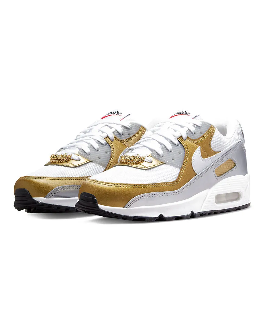 Air Max 90 SE  Womens  Gold Silver