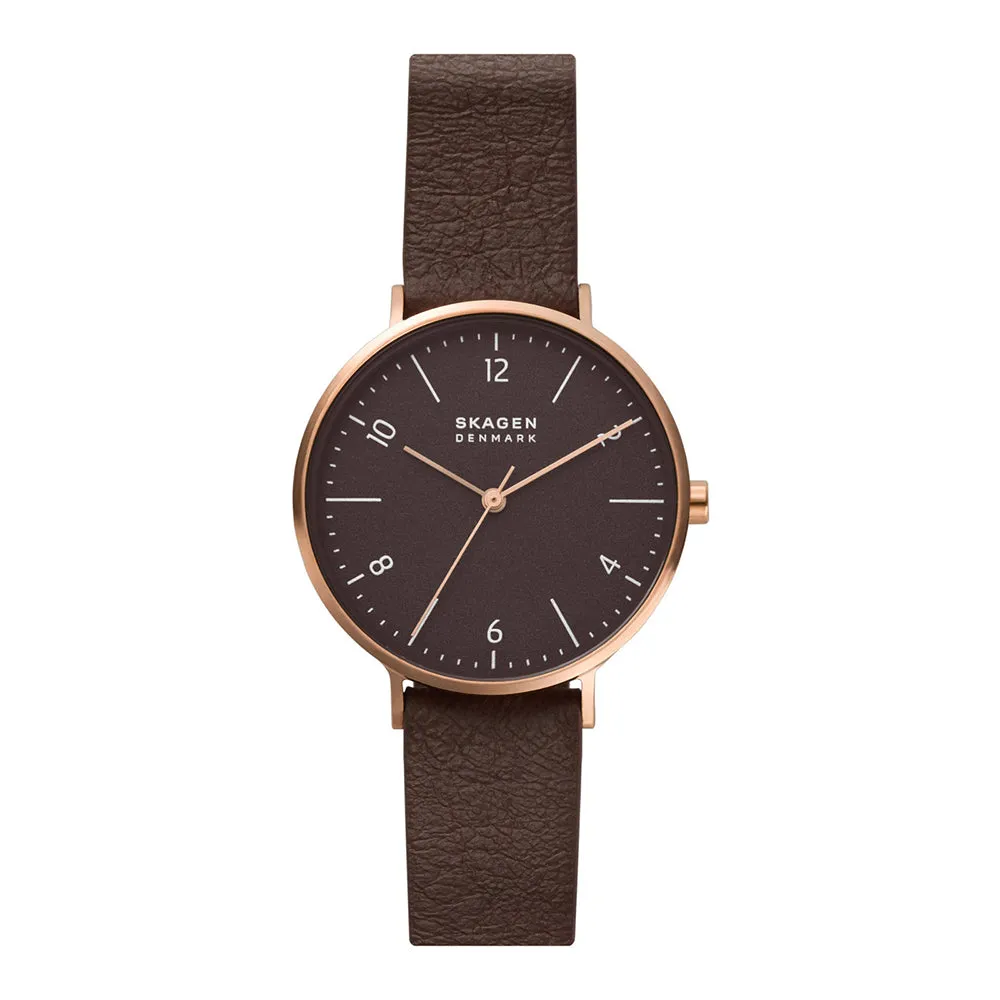 ANALOG WATCH 0 JWL GP LEATHER STRAP