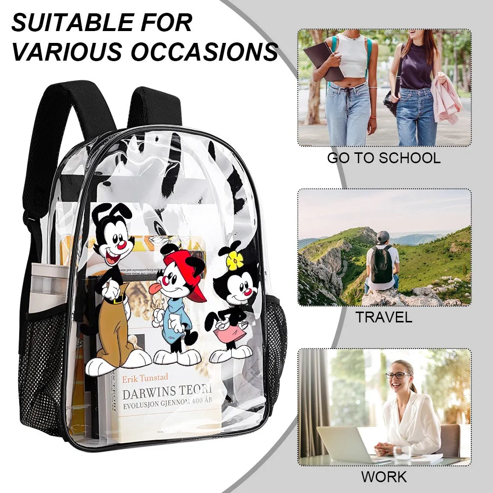 Animaniacs Transparent Backpack 17 Inch