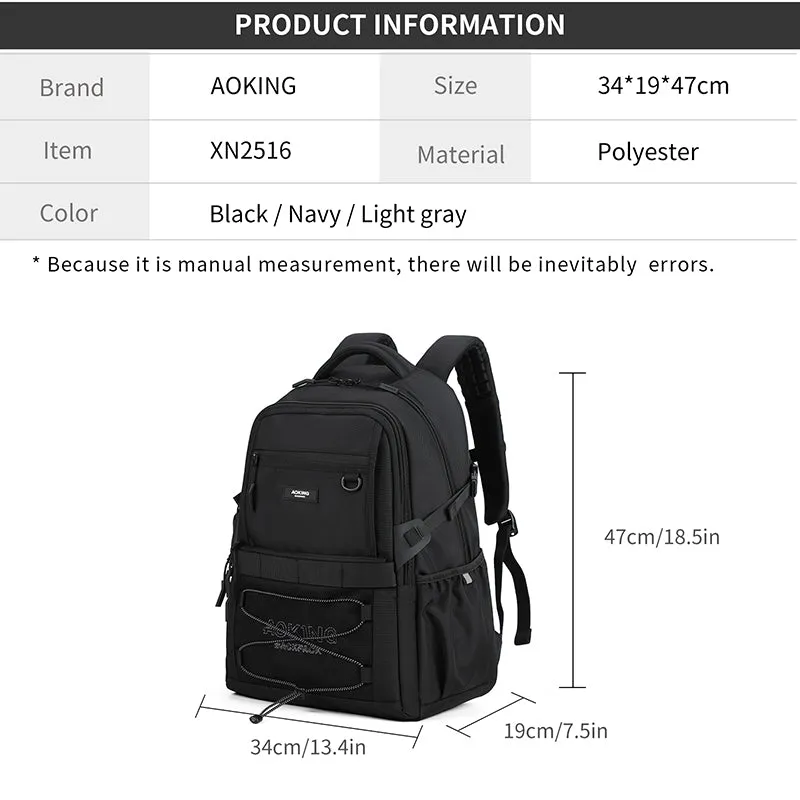 Aoking Backpack Casual Sport Backpack Student Bag XN2516B