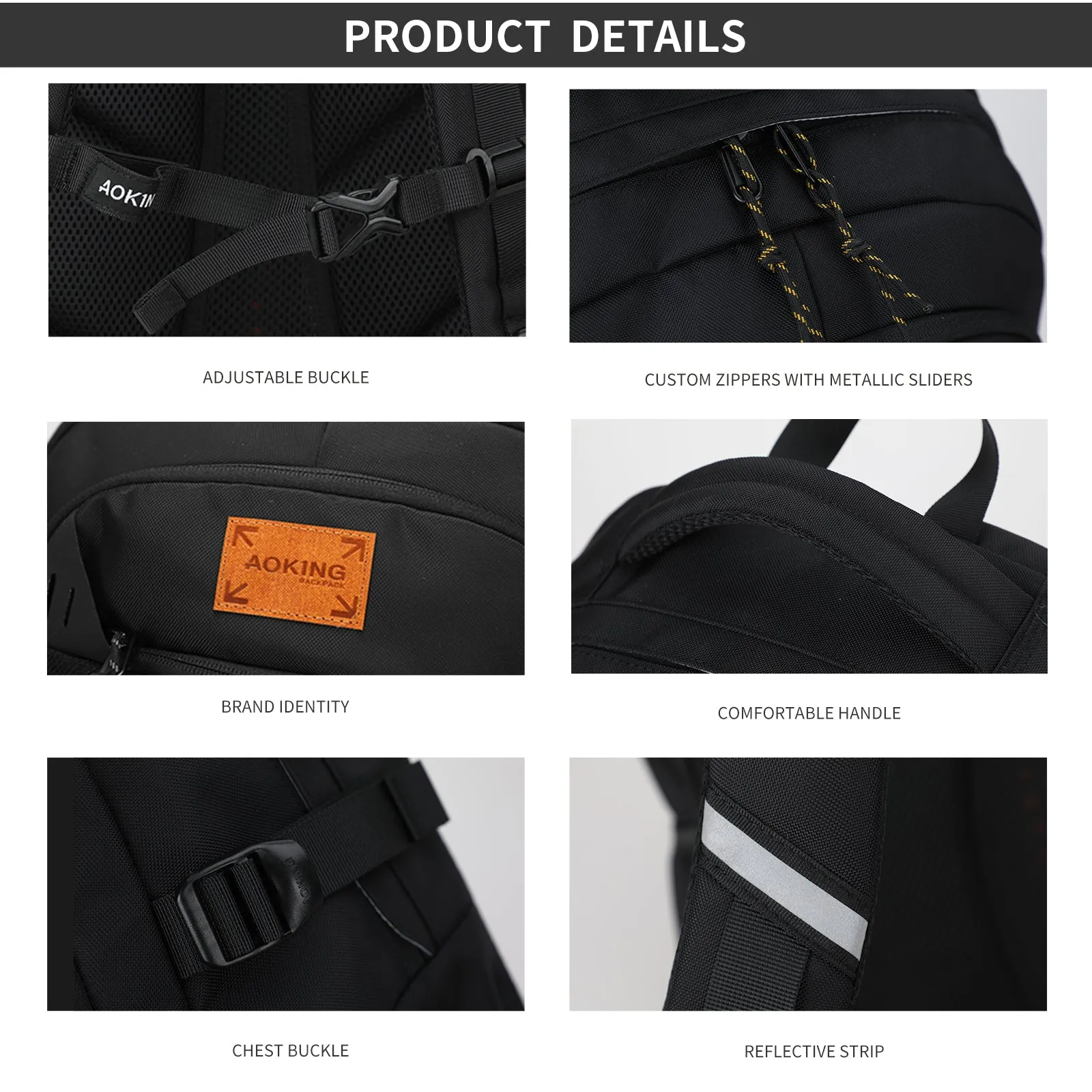 Aoking Backpack Large Capacity Casual Backpack Student Bag XN3360
