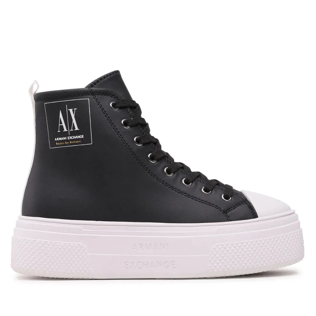 ARMANI EXCHANGE Lace-Up Boots Womens XDZ025-BLK