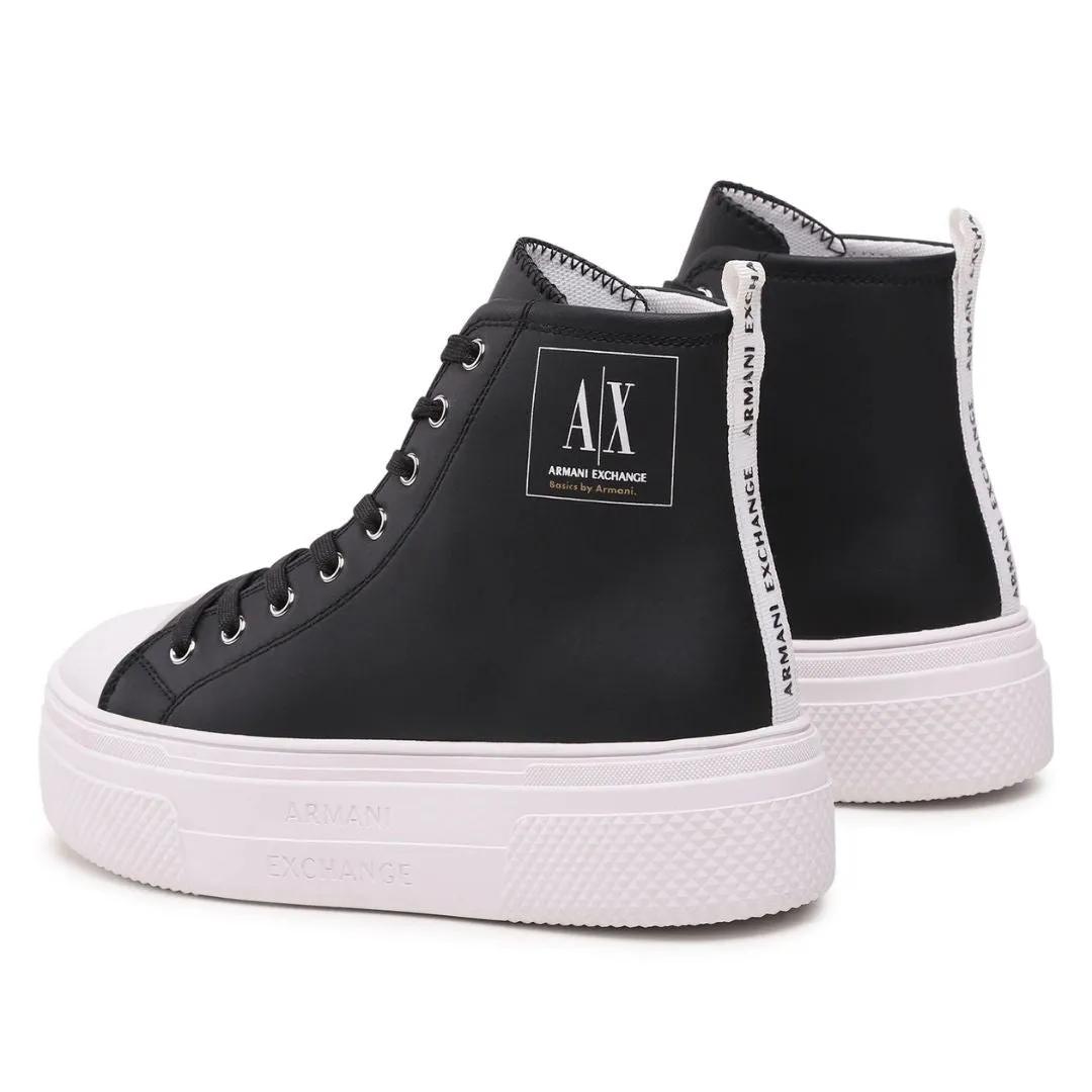 ARMANI EXCHANGE Lace-Up Boots Womens XDZ025-BLK