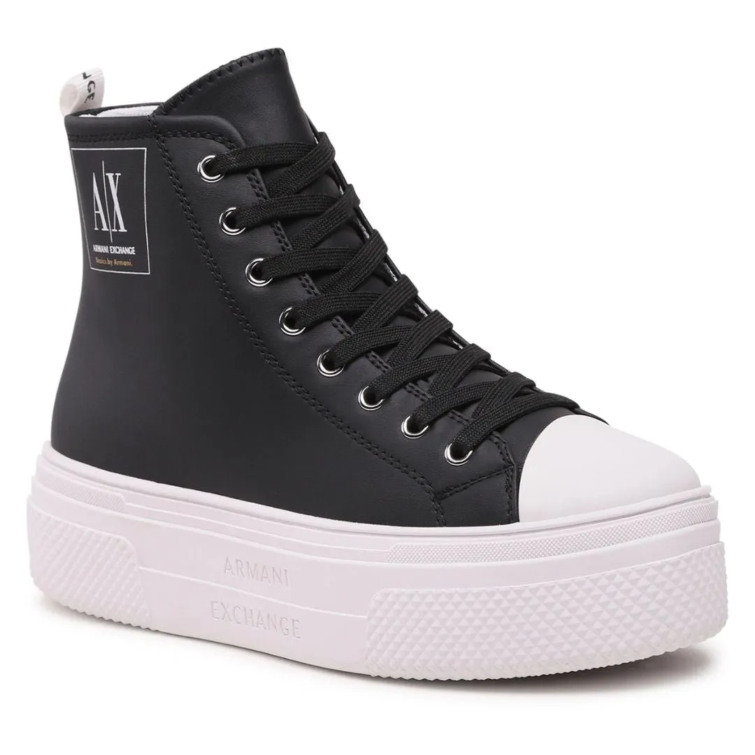 ARMANI EXCHANGE Lace-Up Boots Womens XDZ025-BLK