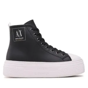 ARMANI EXCHANGE Lace-Up Boots Womens XDZ025-BLK