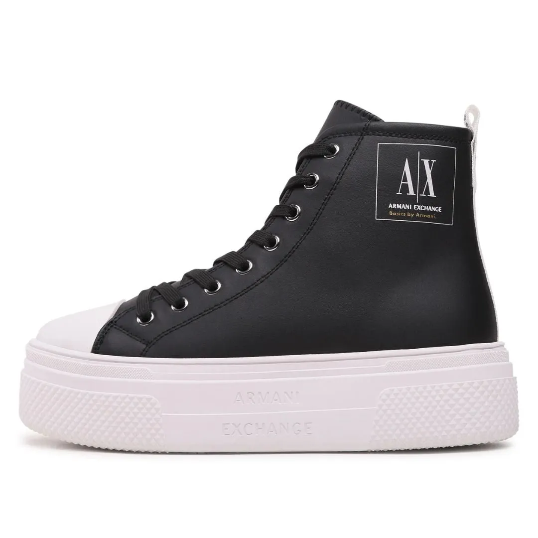 ARMANI EXCHANGE Lace-Up Boots Womens XDZ025-BLK