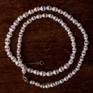 Art Deco Opal & Rock Crystal Bead Necklace