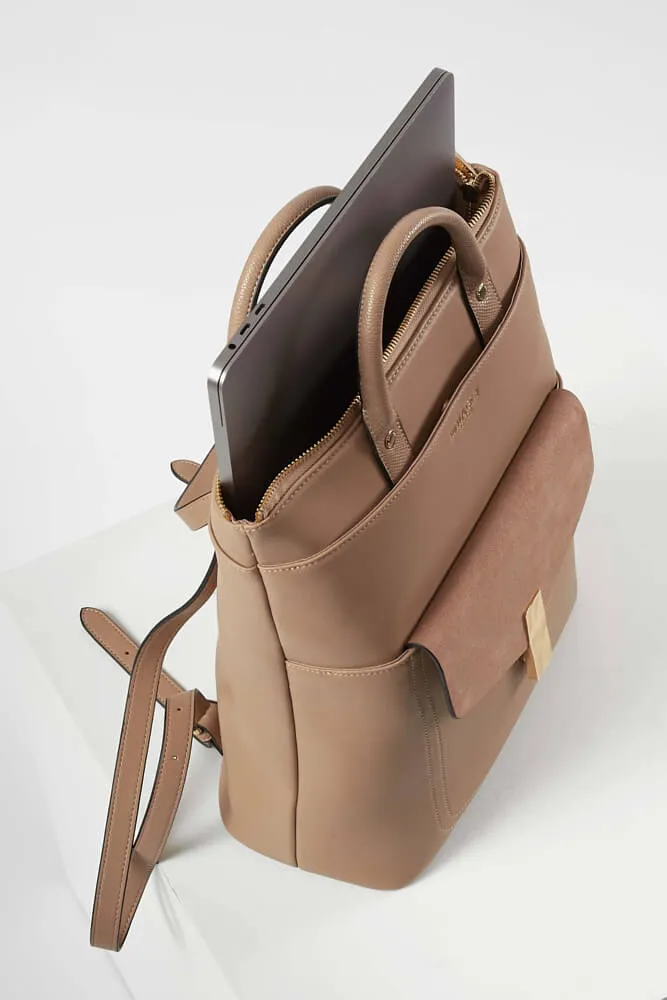 Audrey Mocha Laptop Backpack