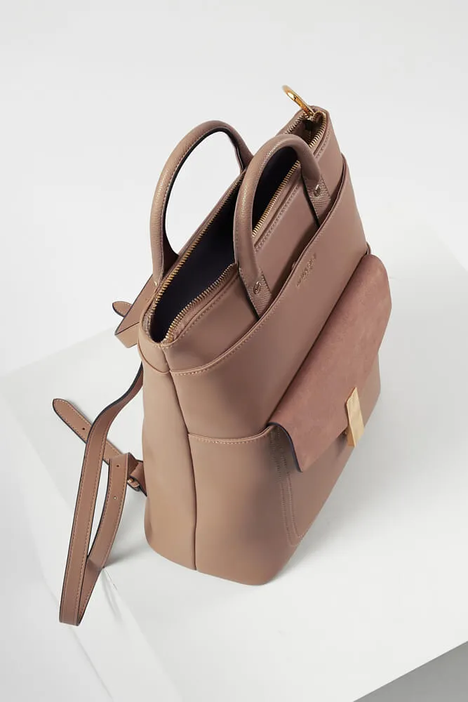 Audrey Mocha Laptop Backpack