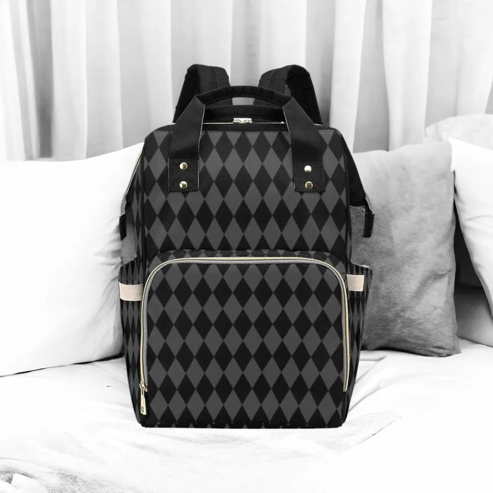 Baby Goth Diaper Nappy Bag Goth Baby Bag Goth Backpack Goth Purse Goth Baby Stuff Gothic Baby Stuff Horror Spooky Nursery Skull Baby