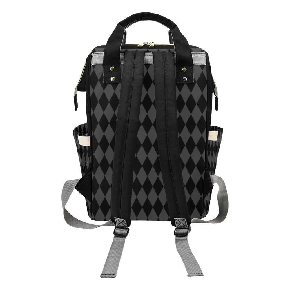 Baby Goth Diaper Nappy Bag Goth Baby Bag Goth Backpack Goth Purse Goth Baby Stuff Gothic Baby Stuff Horror Spooky Nursery Skull Baby