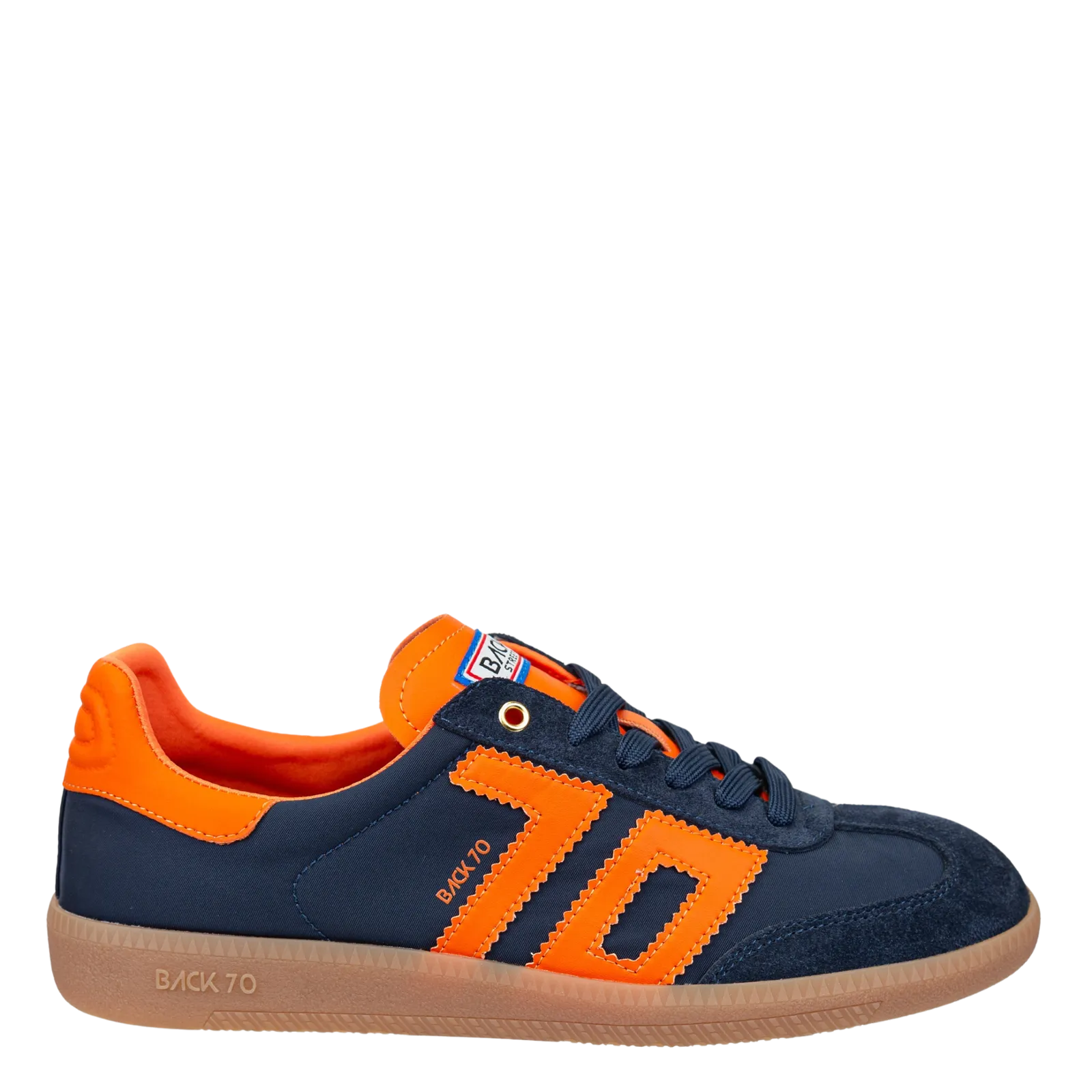 BACK 70 - GHOST in NAVY ORANGE Sneakers