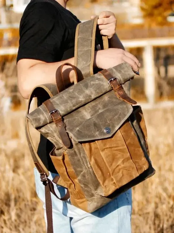 Backpack crafted with Crazy Horse Leather