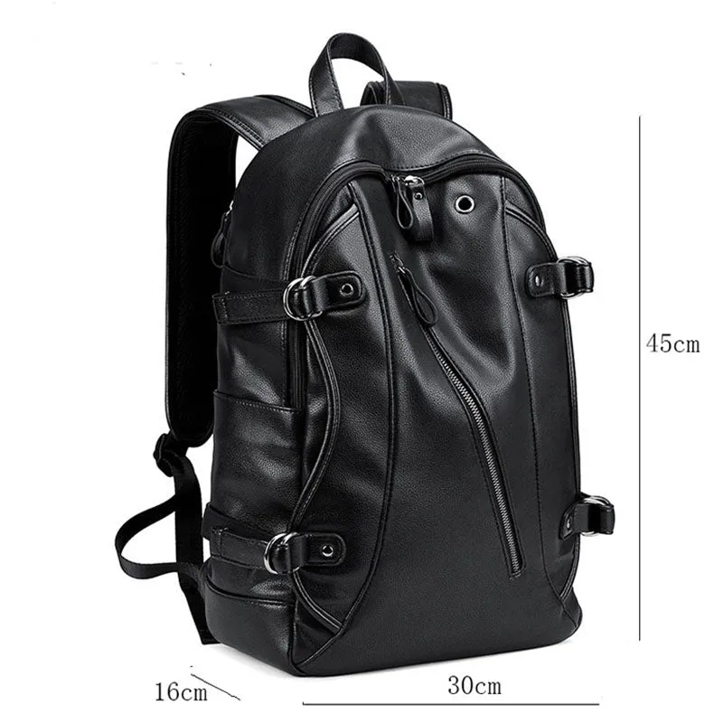 Backpack USB Charging <br> Vegan Leather