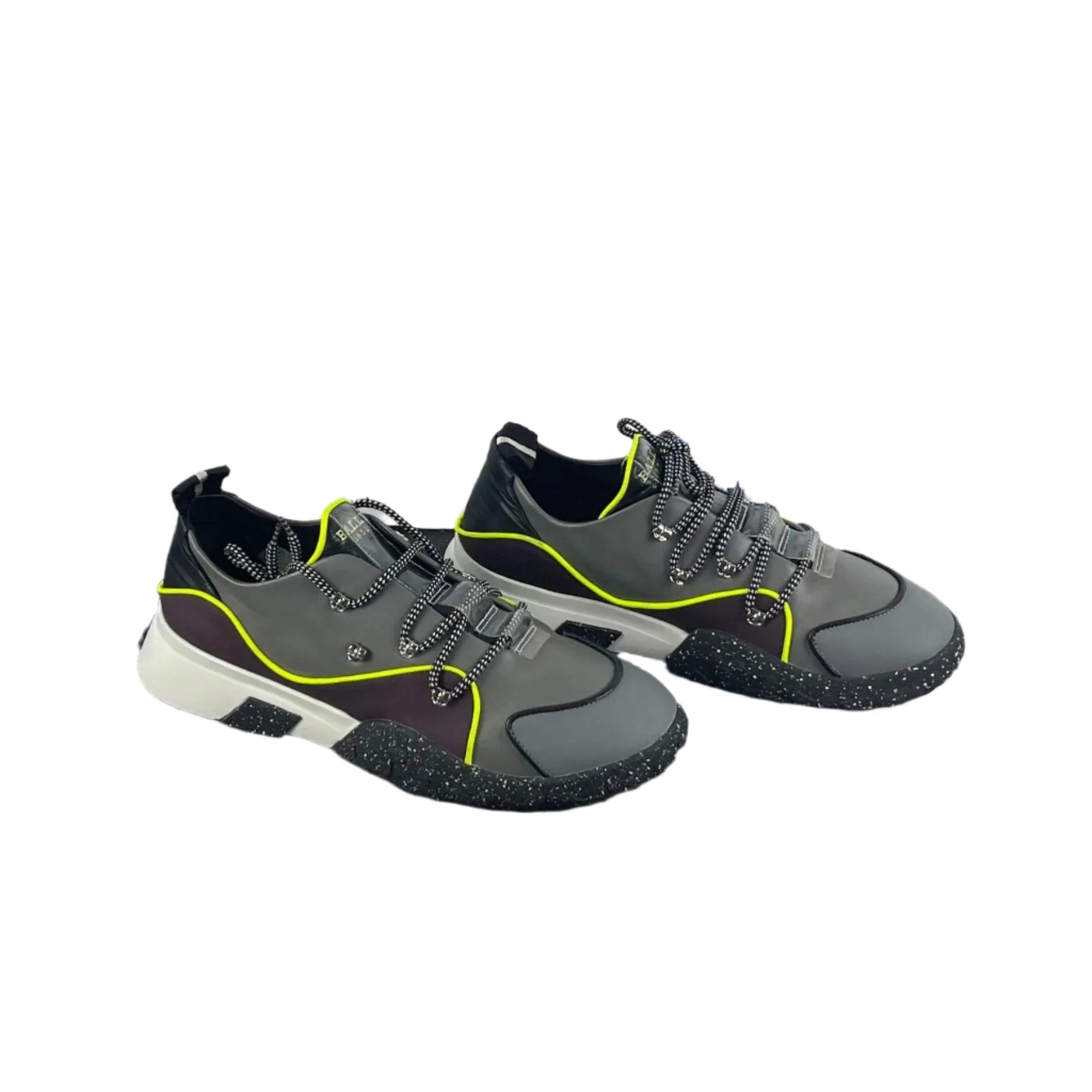 Bally Gady Prune Leather Low Top Sneakers