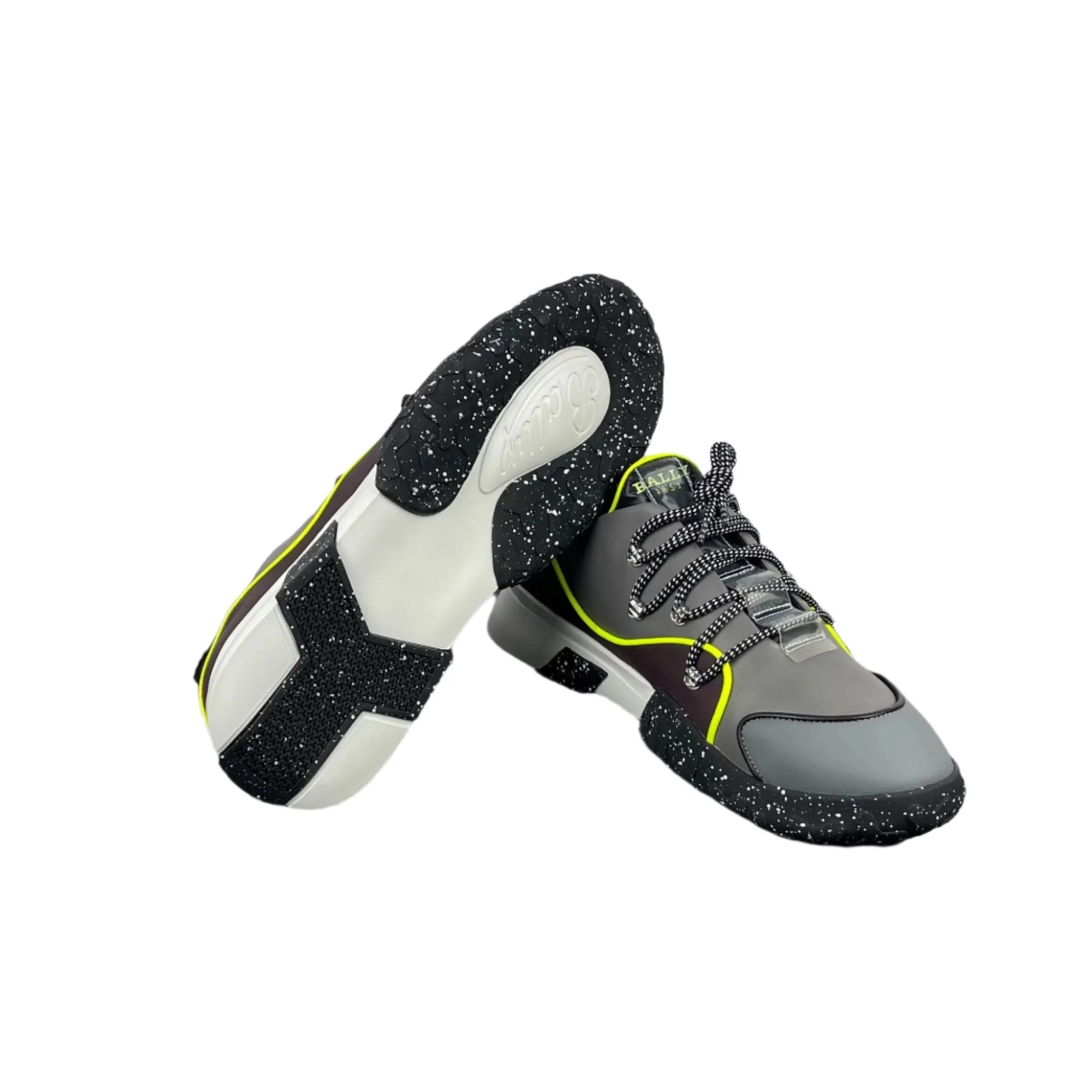 Bally Gady Prune Leather Low Top Sneakers