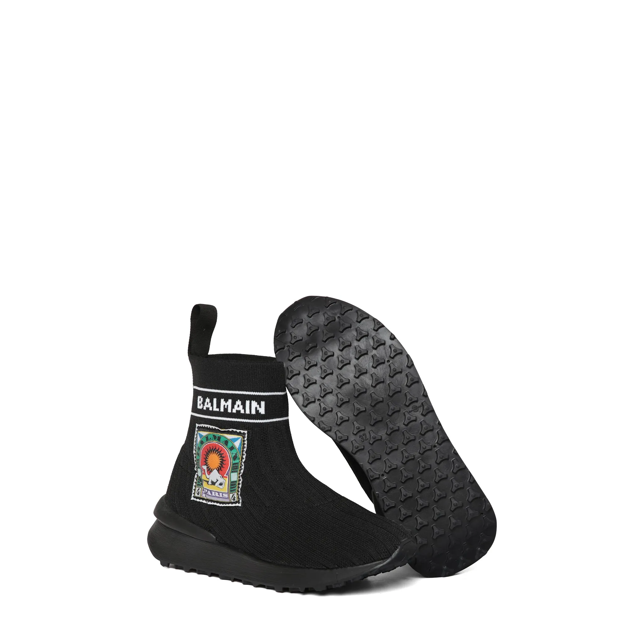 Balmain Kids Desert Patch Sock Shoe
