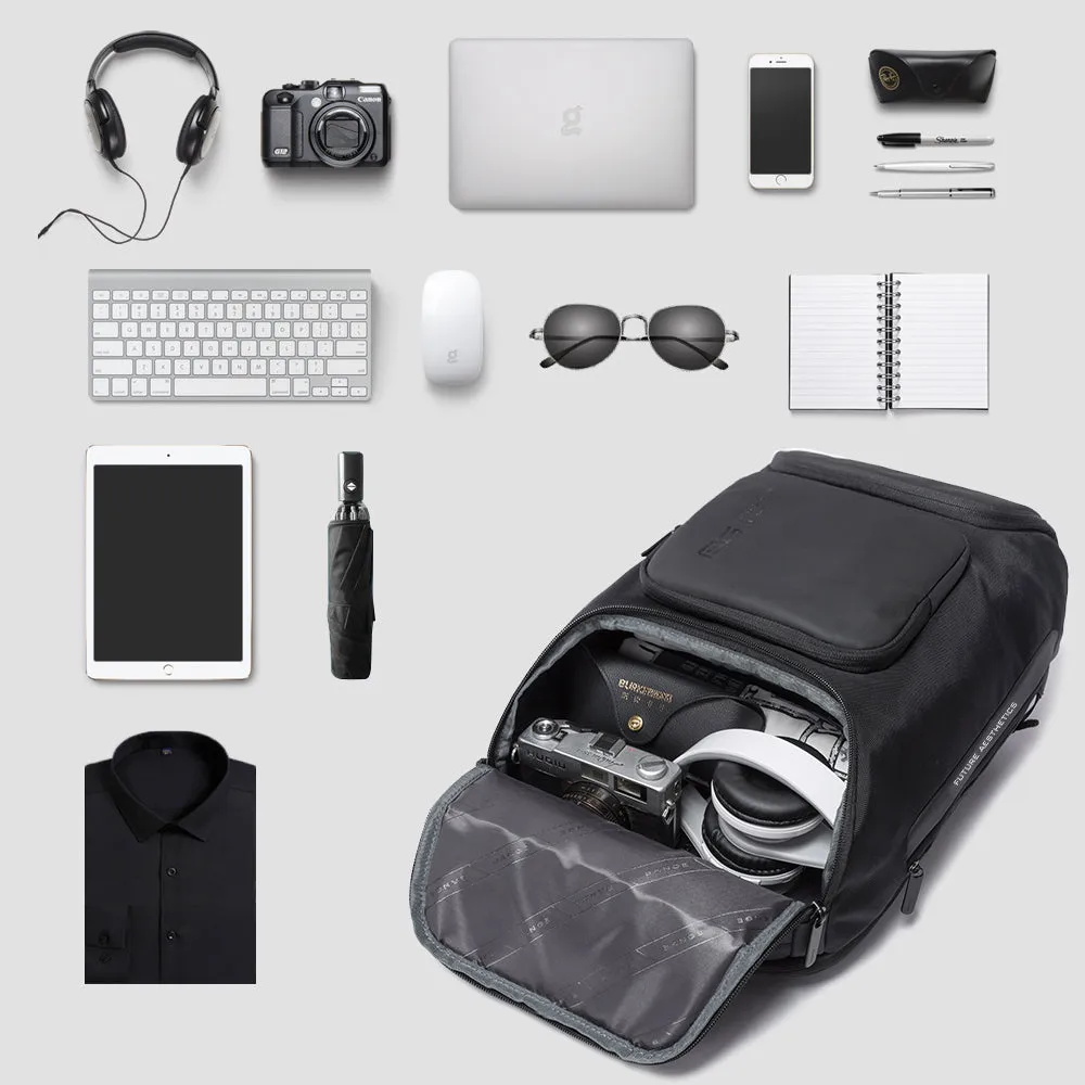 BANGE Laptop Backpack 15.6inch Business Travelling Backpack with USB Charger Port,Weekender Carry-On Backpack