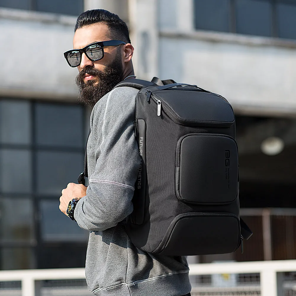 BANGE Laptop Backpack 15.6inch Business Travelling Backpack with USB Charger Port,Weekender Carry-On Backpack
