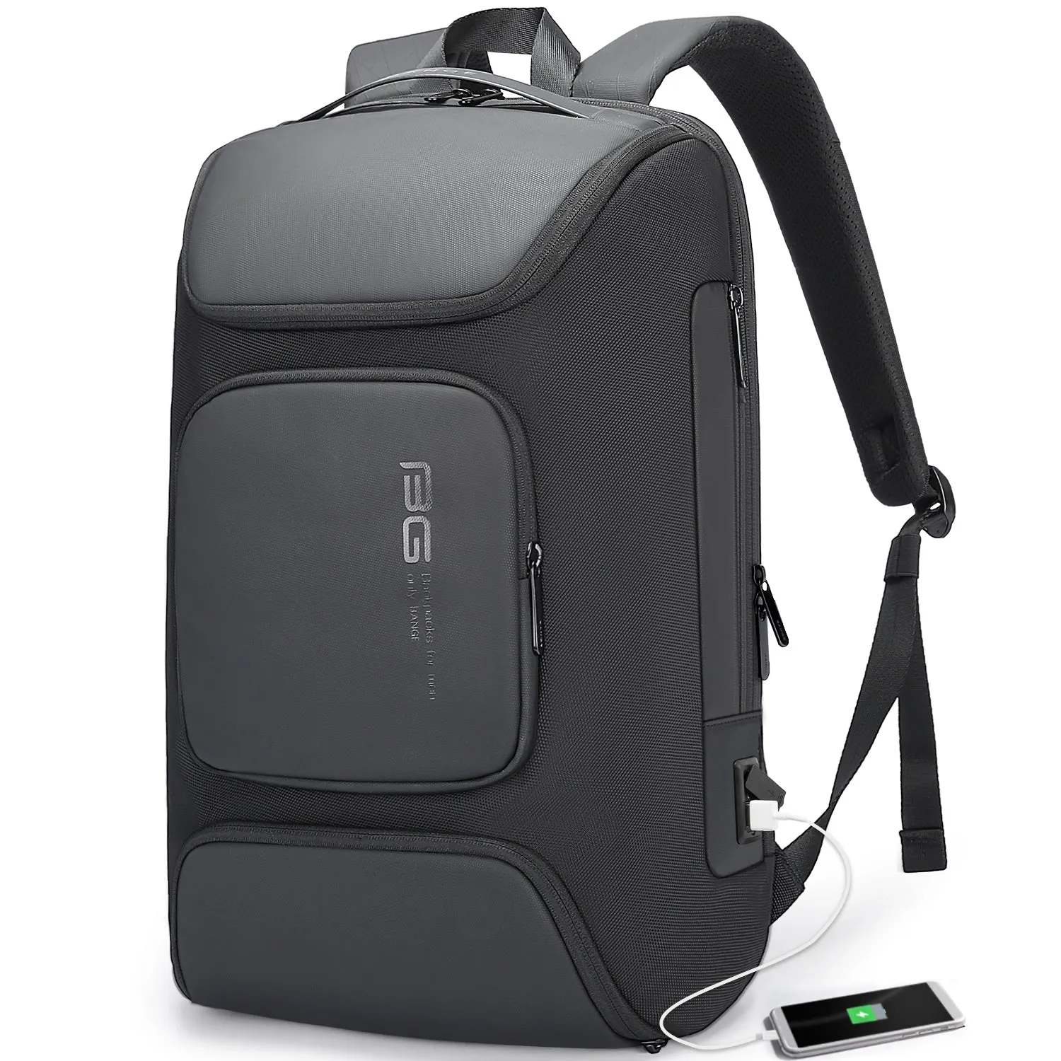 BANGE Laptop Backpack 15.6inch Business Travelling Backpack with USB Charger Port,Weekender Carry-On Backpack