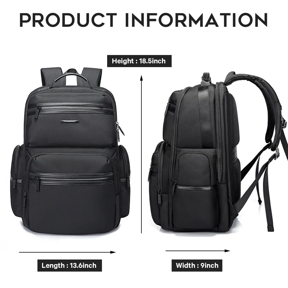 BANGE Laptop Backpack for Men，Business Travelling Backpacks with USB Charger Port,Weekender Carry-On Luggage Backpack