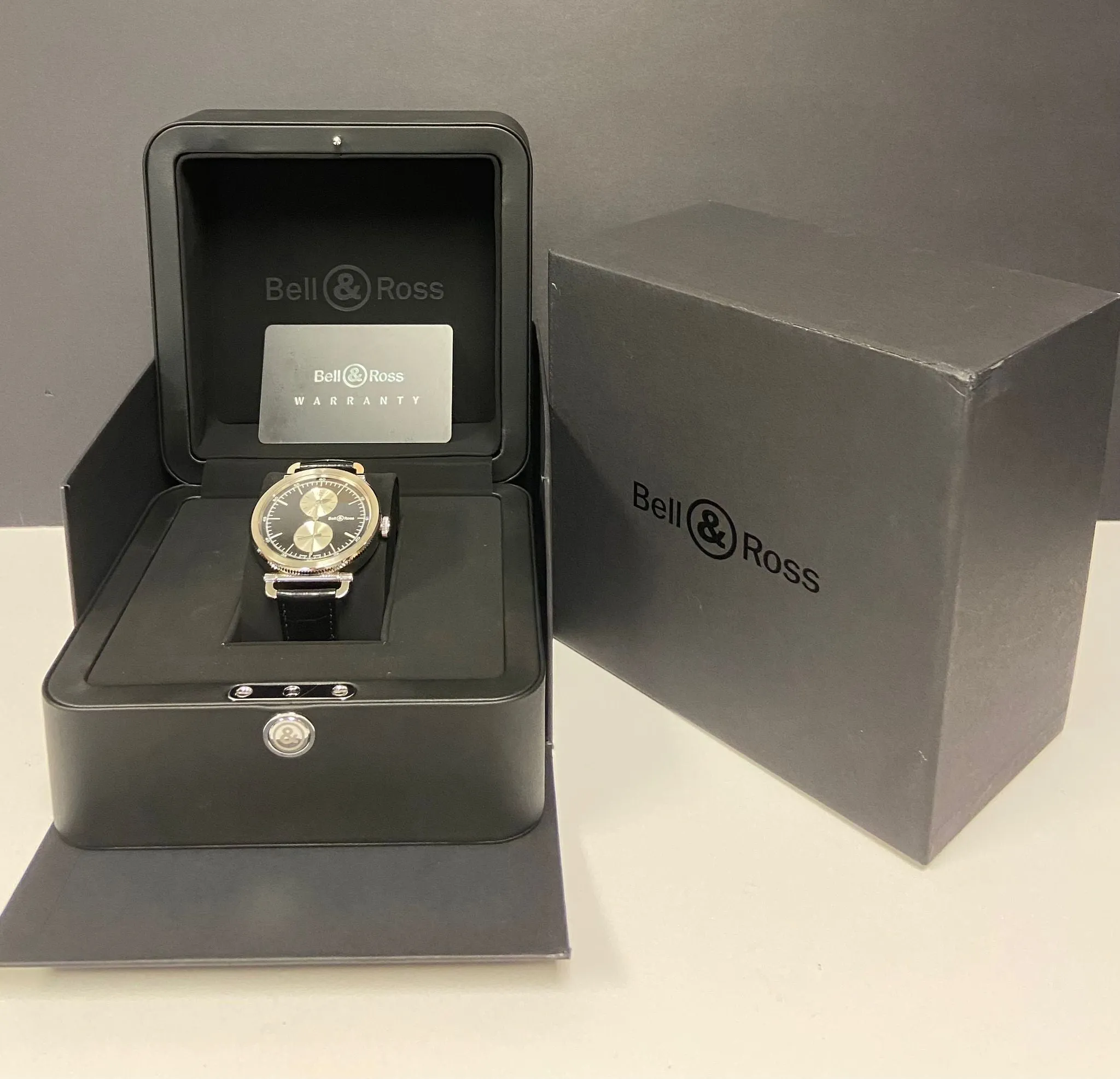 Bell & Ross WW2 Regulateur Officer BRWW2 Black Panda Dial Automatic Men's Watch