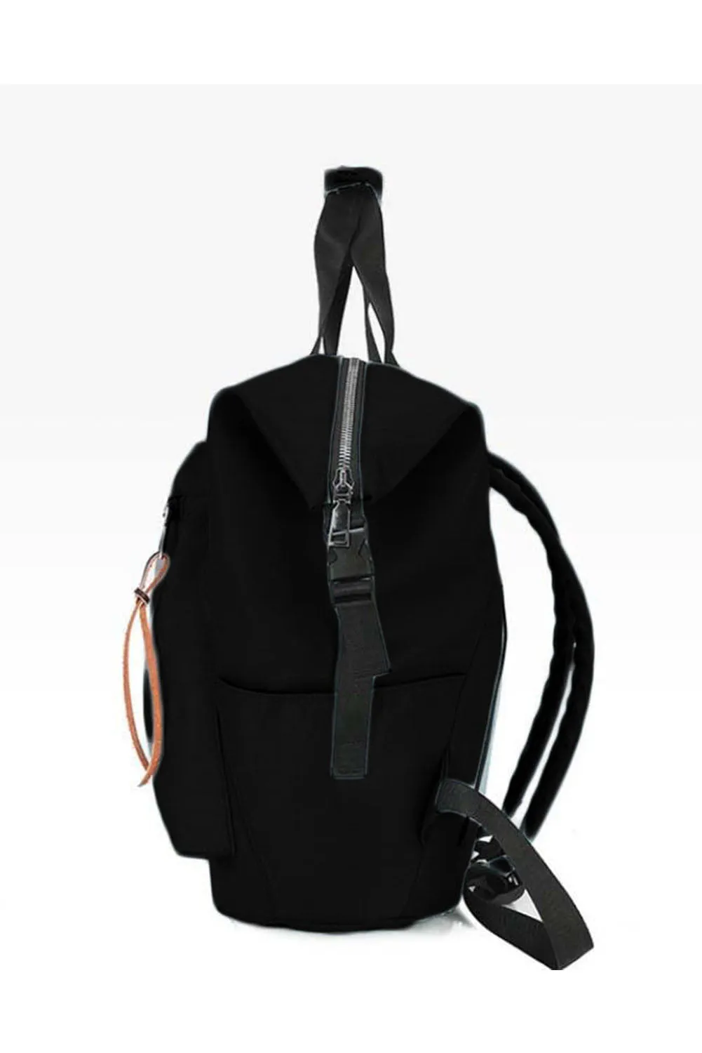 Black Multi-pockets Large Capacity Backpack 24*15*40cm