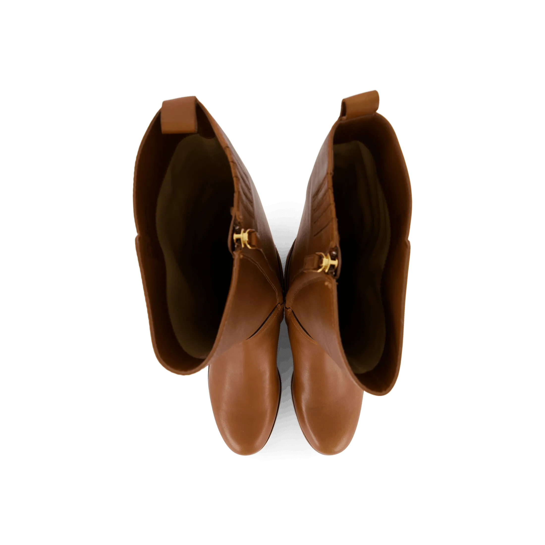 Blayke Burnished Leather Tall Boot Deep Saddle Tan
