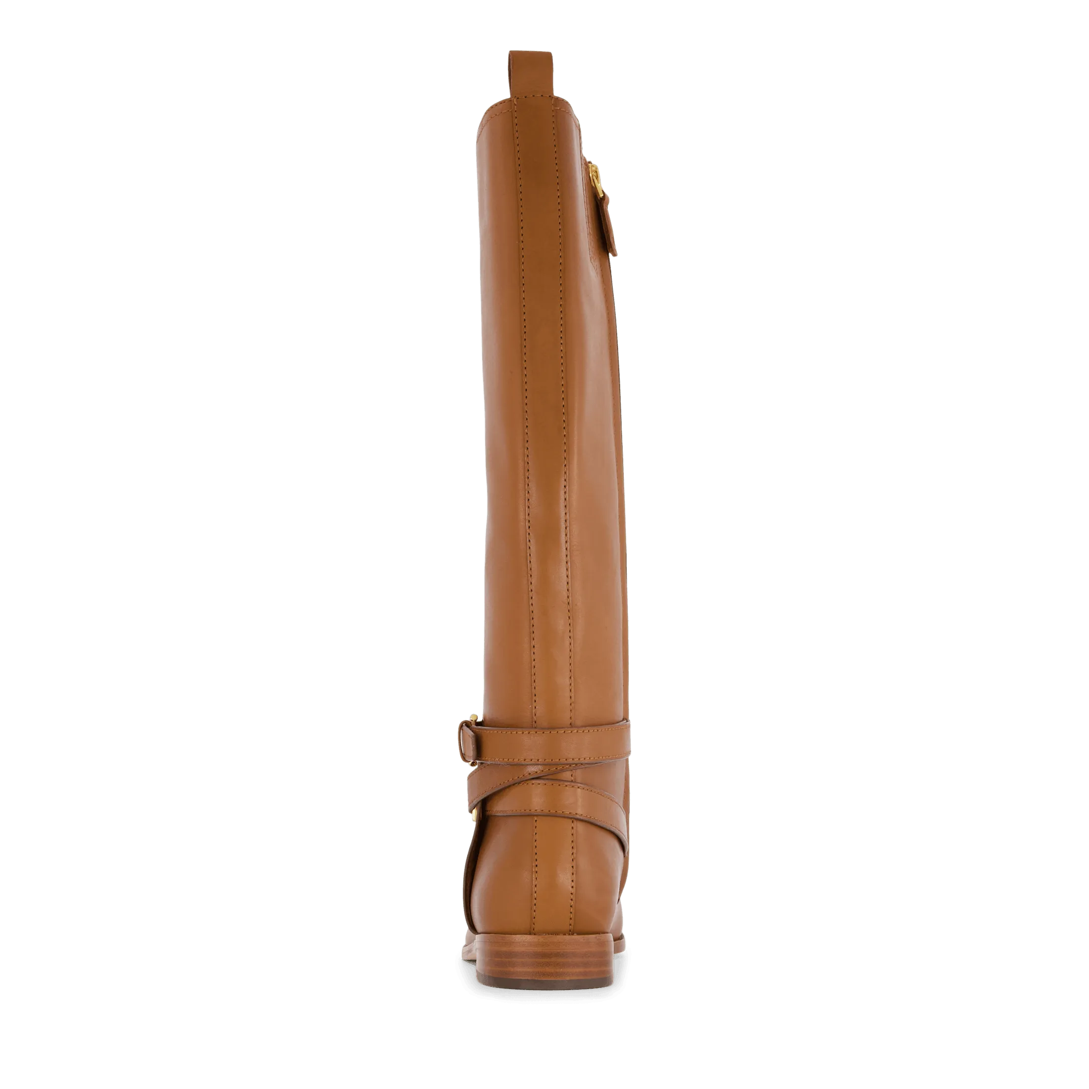 Blayke Burnished Leather Tall Boot Deep Saddle Tan