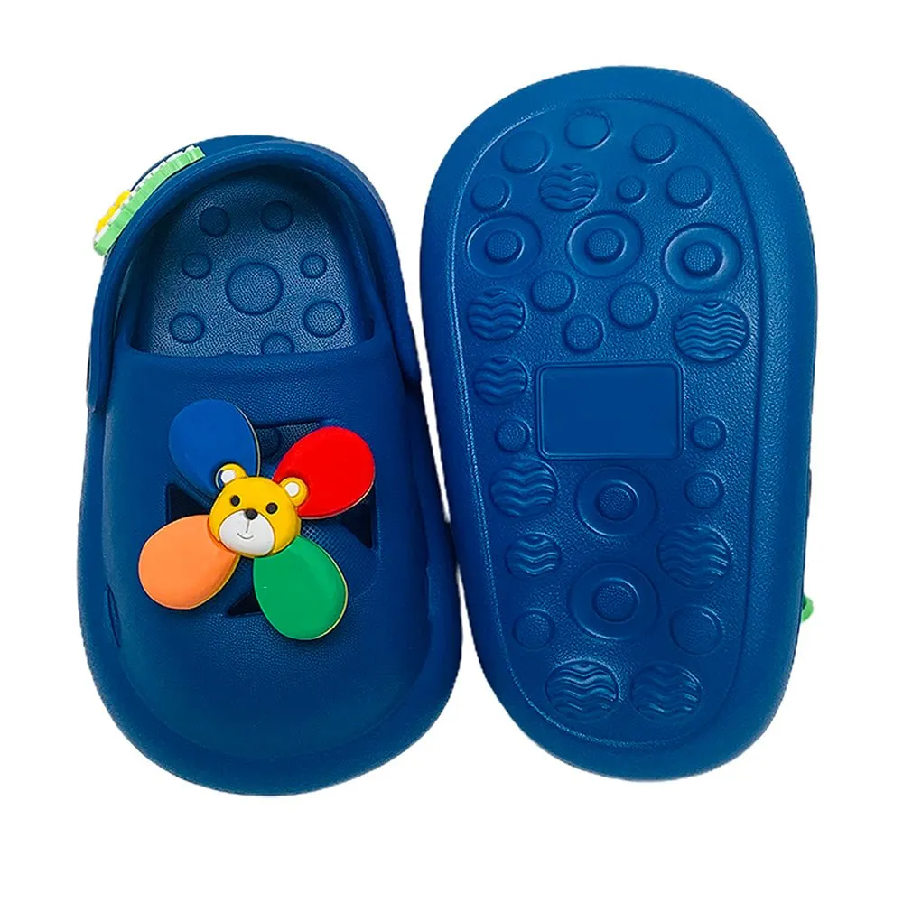 Blue Pinwheel Slip on Clogs, Summer/Monsoon all season Footwear for Toddlers & Kids