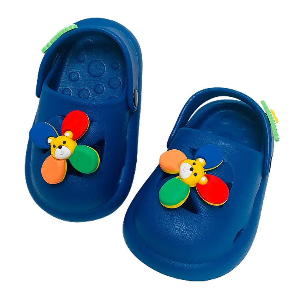 Blue Pinwheel Slip on Clogs, Summer/Monsoon all season Footwear for Toddlers & Kids