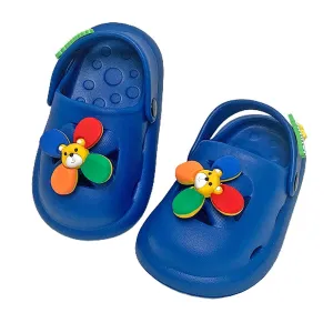 Blue Pinwheel Slip on Clogs, Summer/Monsoon all season Footwear for Toddlers & Kids